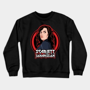 Scarlett Johansson Portrait Crewneck Sweatshirt